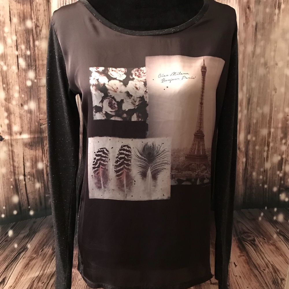 Long Sleeve Top, Black